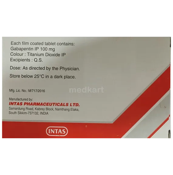 gabapin 100mg tablet 15's